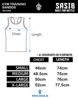 SASIB Basic GYM Vest - Black Yellow