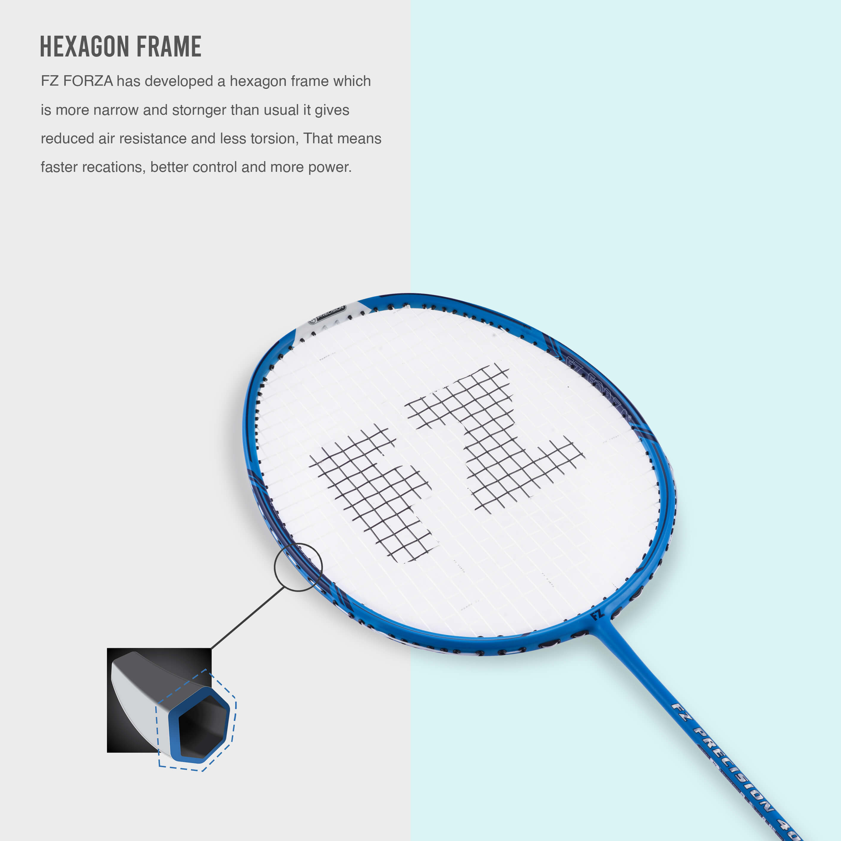 Precision 4000 Strung Badminton Racket( Blue) -4U/ G4