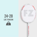 Lite 74 Strung Badminton Racket (Fiery Coral) - 6U/G5