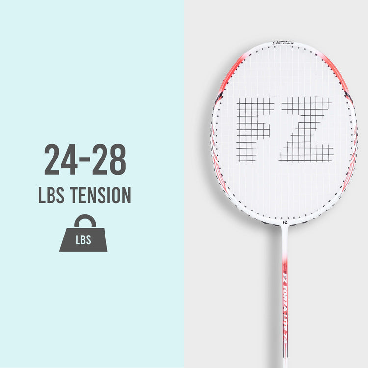 Lite 74 Strung Badminton Racket (Fiery Coral) - 6U/G5