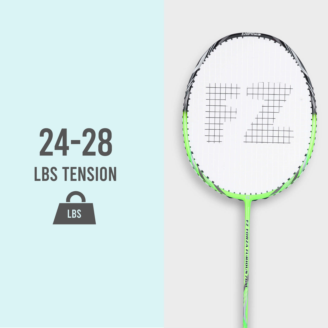 Furious 76 M Strung Badminton Racket ( Bright Green) - 3U/G5