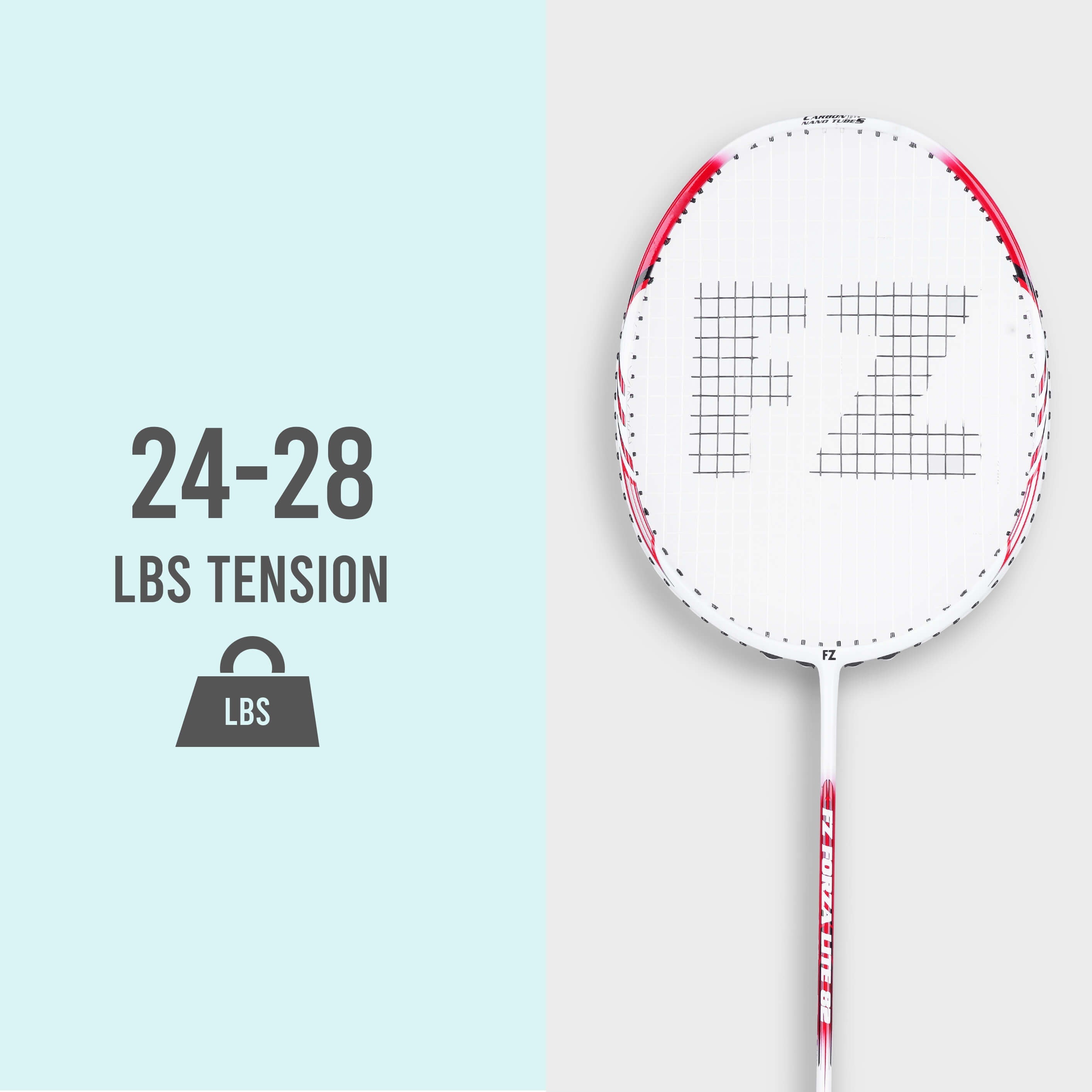 Lite 82 Strung Badminton Racket ( Chinese Red) - 4U/G5