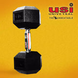 USI HDB Hexagon Rubber Dumbbell