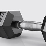 Kobo Imported Hex Rubber Dumbbell