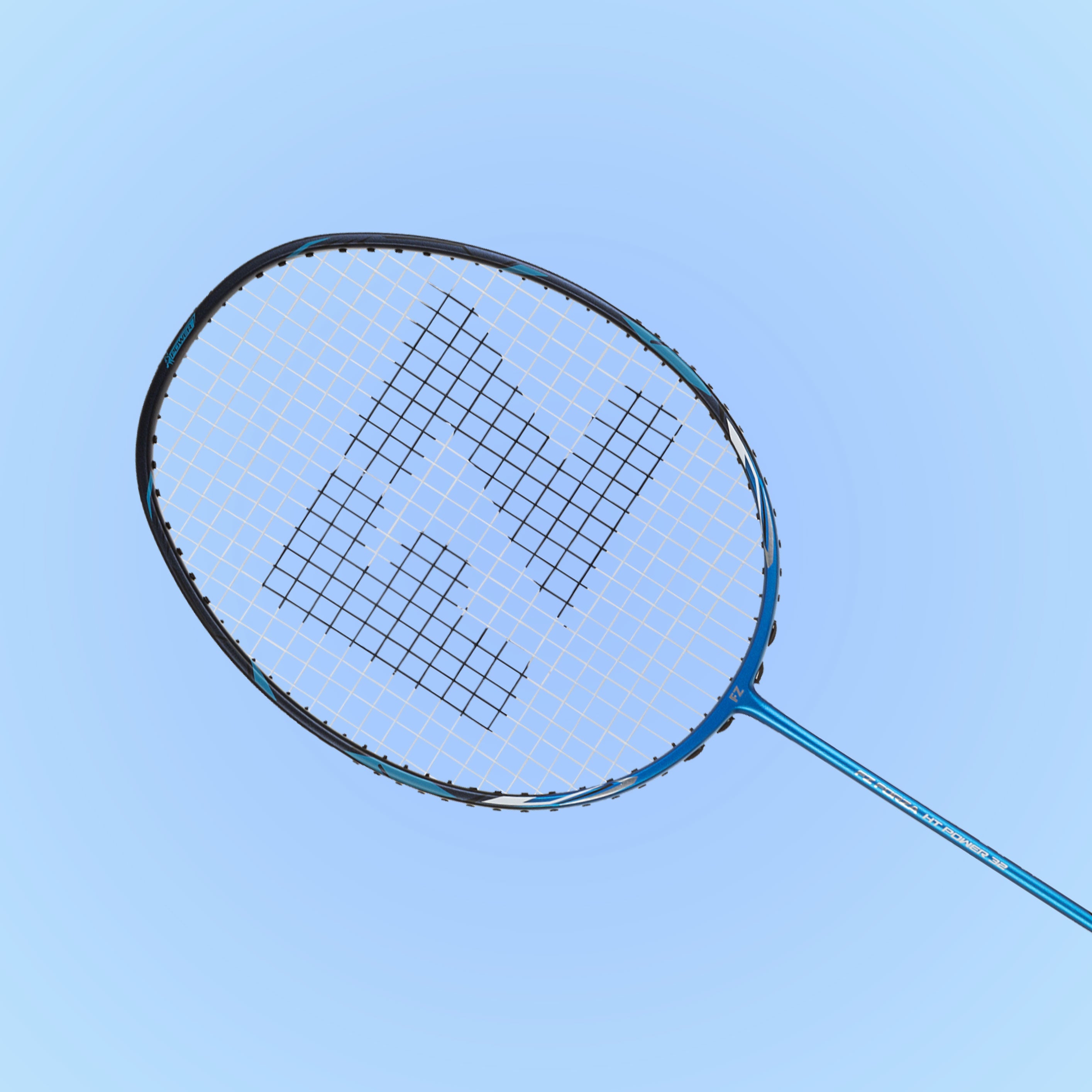 HT Power 32 Unstrung Attacking Badminton Racket (French Blue) - 3U/G5