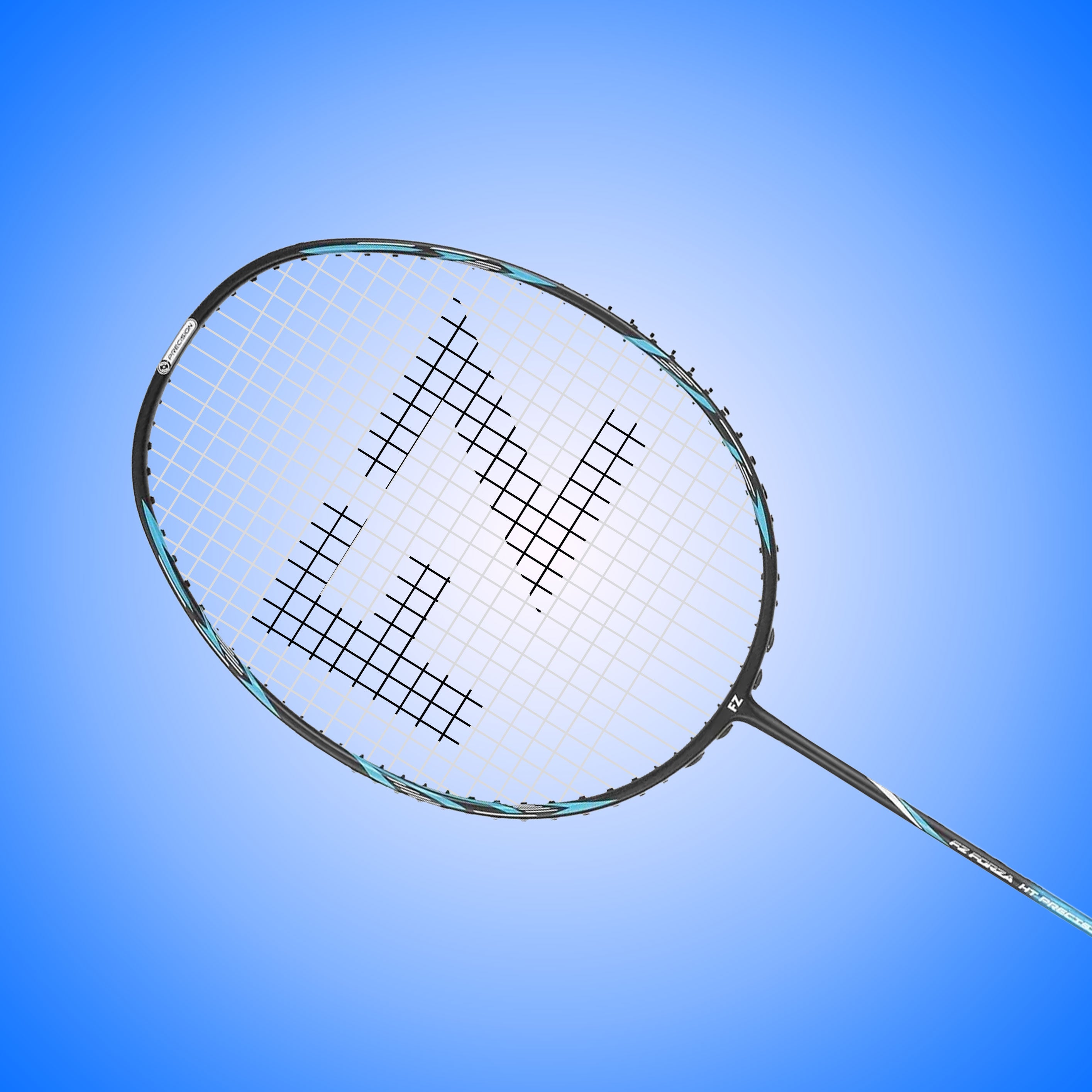 HT Precision 72F Strung Badminton Racket( Light Blue) - 4U/G5