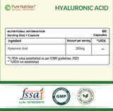 Hyaluronic Acid 200mg Capsules  Skin Hydration & Joint Comfort