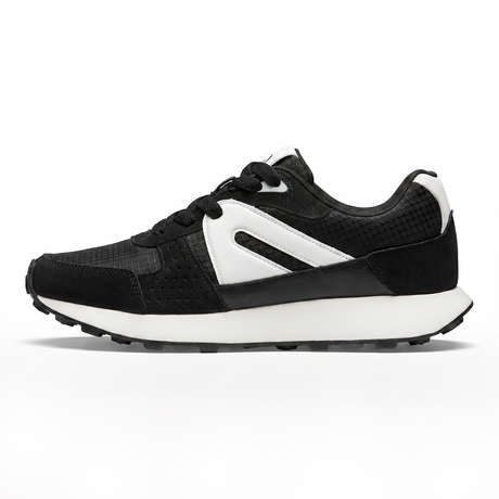 Ryder Shoes for Men - Black White | Boldfit