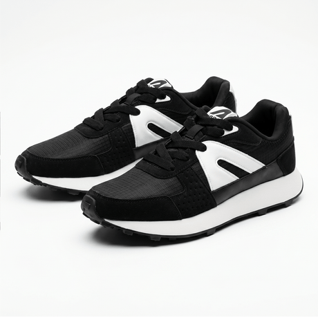 Ryder Shoes for Men - Black White | Boldfit