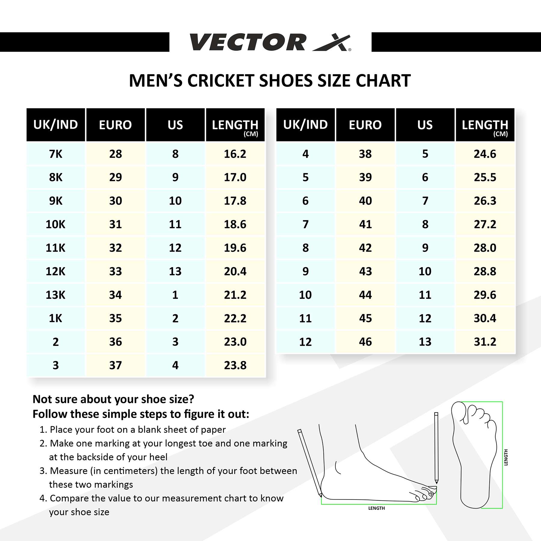 Vector X CKT-700 Cricket Shoes for Men