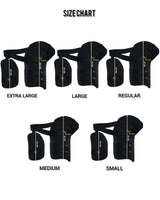 Armour X Thigh Guard 3 Strap (Black-Orange)