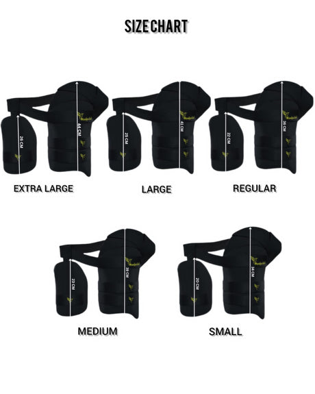 Woodpecker Armour X Cricket Thigh Guard (Players) Black Orange