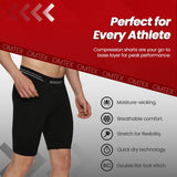 OMTEX SEAMLESS COMPRESSION SHORTS