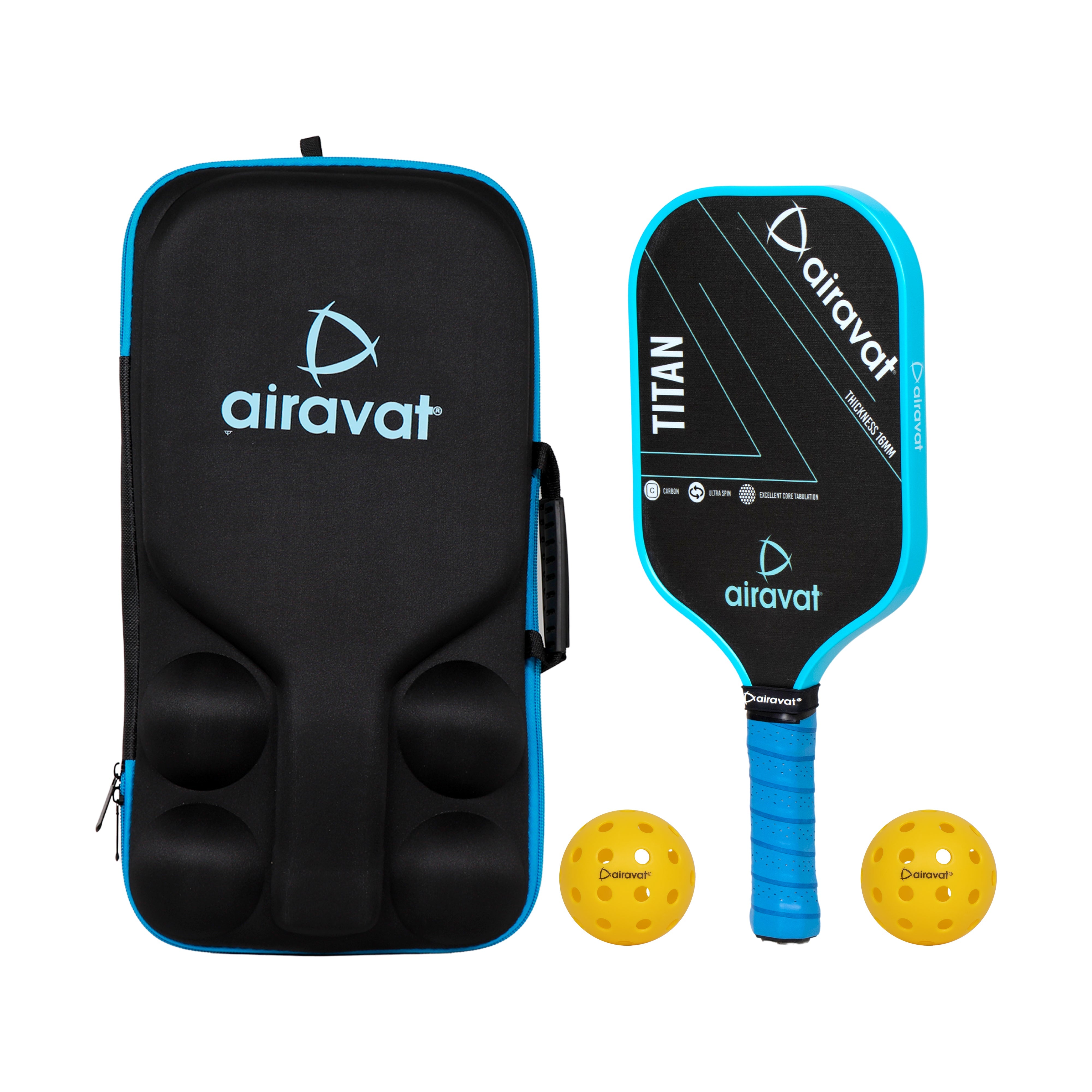 Airavat Titan Pickleball Set 12K Carbon | KIBI Sports – KIBI SPORTS