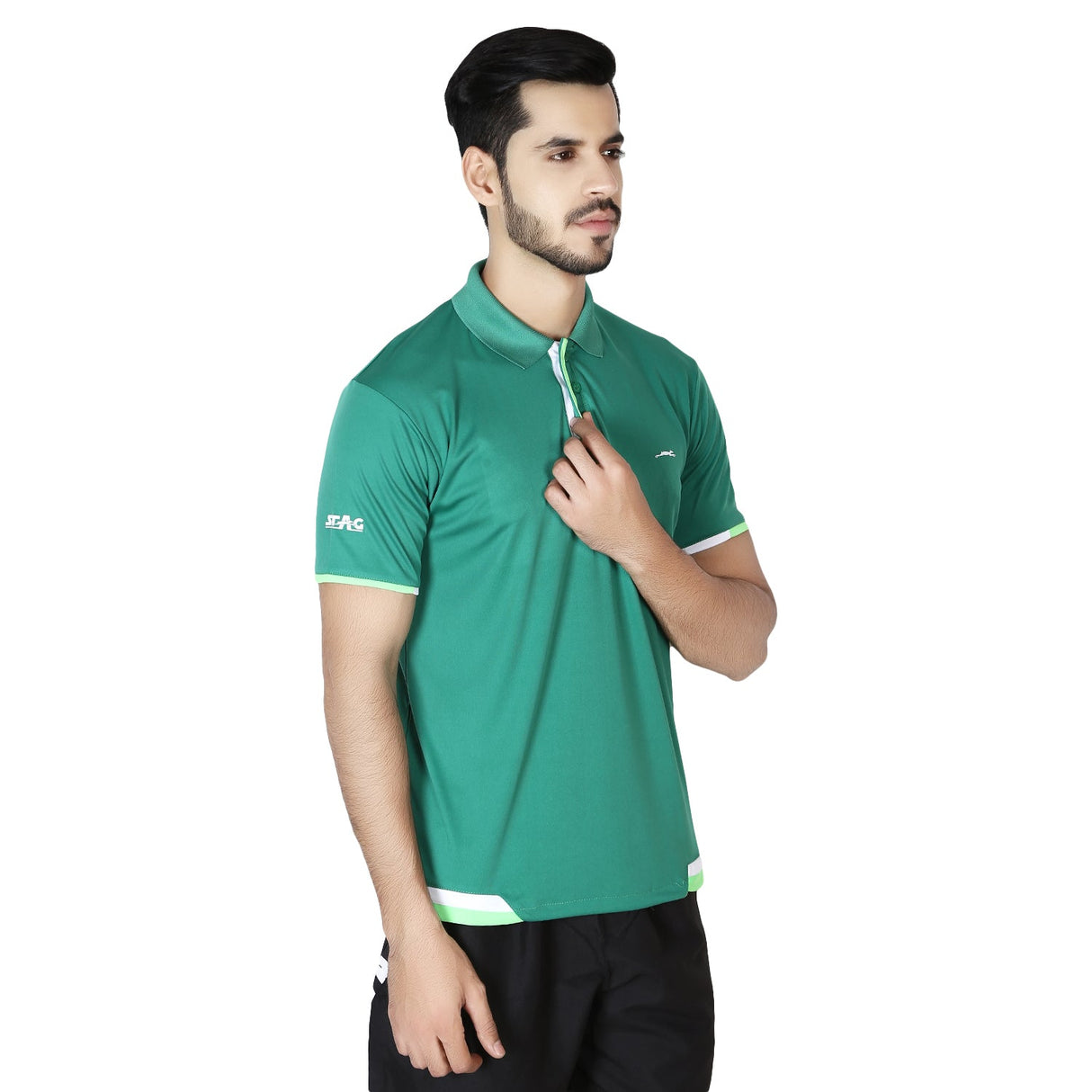 STAG GLOBAL Rapid Men’s Athletic Fit Polo T-shirt | Breathable and Comfortable Sportswear