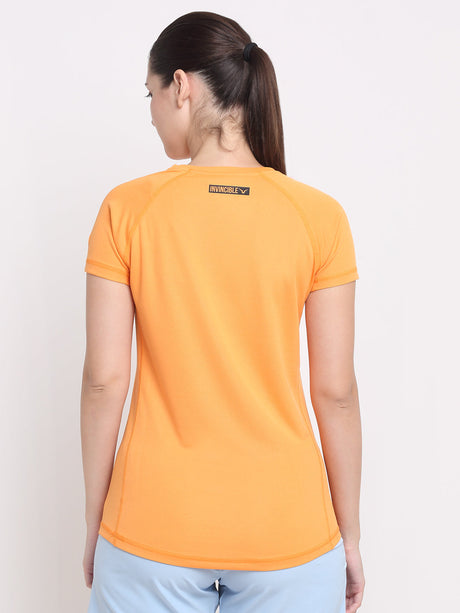Invincible Women’s Gym Yoga Solid Tee | K.L. Mahajan & Sons (Invincible)
