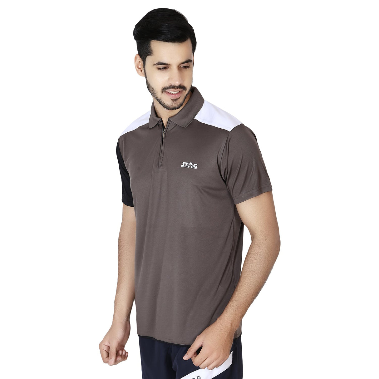 STAG GLOBAL Bright  Men's Athletic Fit Polo T-Shirt | Solid Sportswear for Active & Casual Use