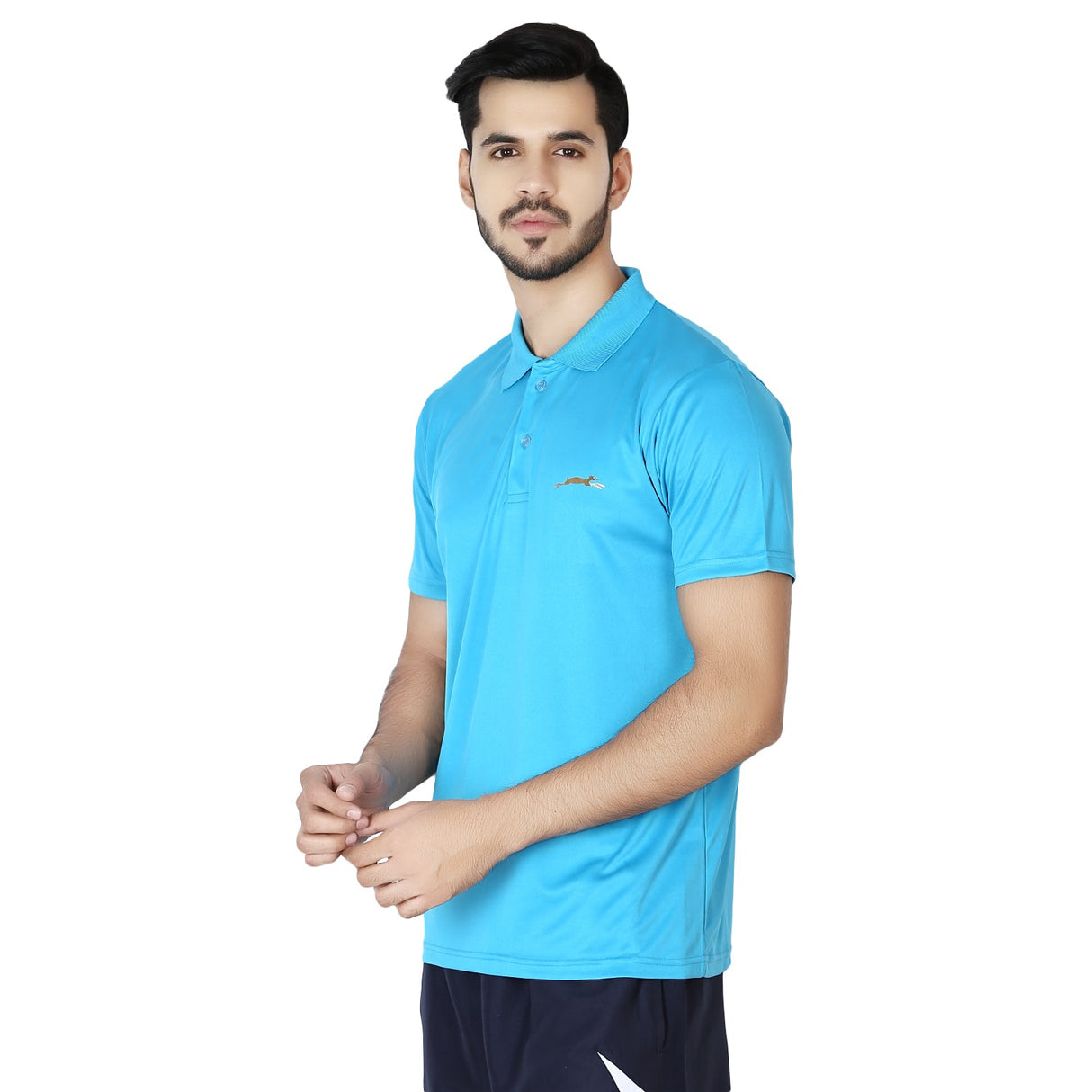 STAG GLOBAL Training X  Men's Solid Athletic fit Polo T-Shirt | Solid Sportswear for Active & Casual Use