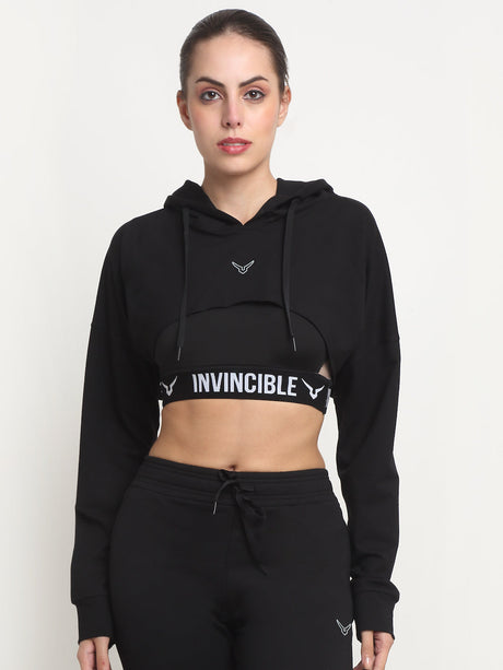 Invincible Women's Crop Hoody | K.L. Mahajan & Sons (Invincible)