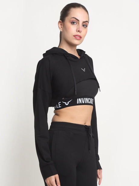 Invincible Women's Crop Hoody | K.L. Mahajan & Sons (Invincible)