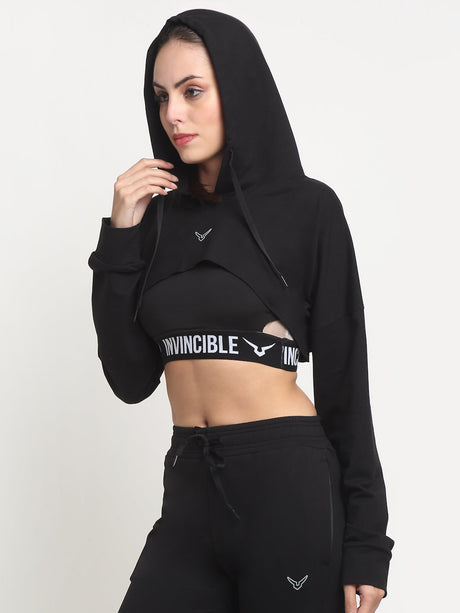 Invincible Women's Crop Hoody | K.L. Mahajan & Sons (Invincible)