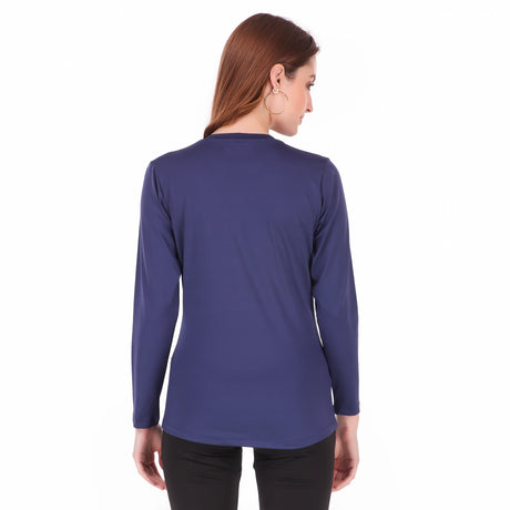 Push The Limits Tshirt For Women FS (Blue Blood)