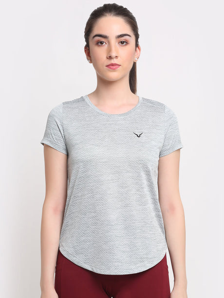 Invincible Women's Fitness Jacquard Tee | K.L. Mahajan & Sons (Invincible)