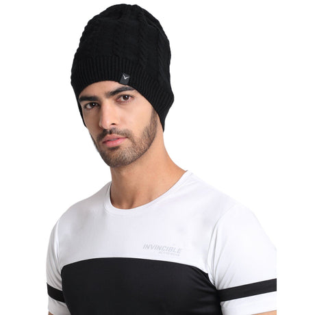 Invincible Unisex Winter Woolen Beanie Cap for Men & Women | K.L. Mahajan & Sons (Invincible)