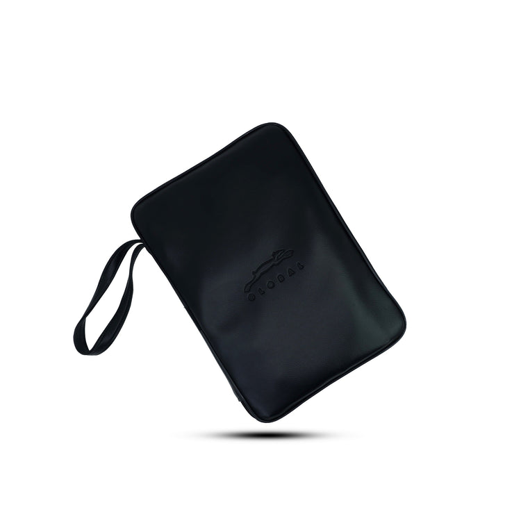 STAG GLOBAL Table Tennis Vegan Leather Case with Black Wooden  Box Bat Cover Free Size : Not Included Bat & Balls