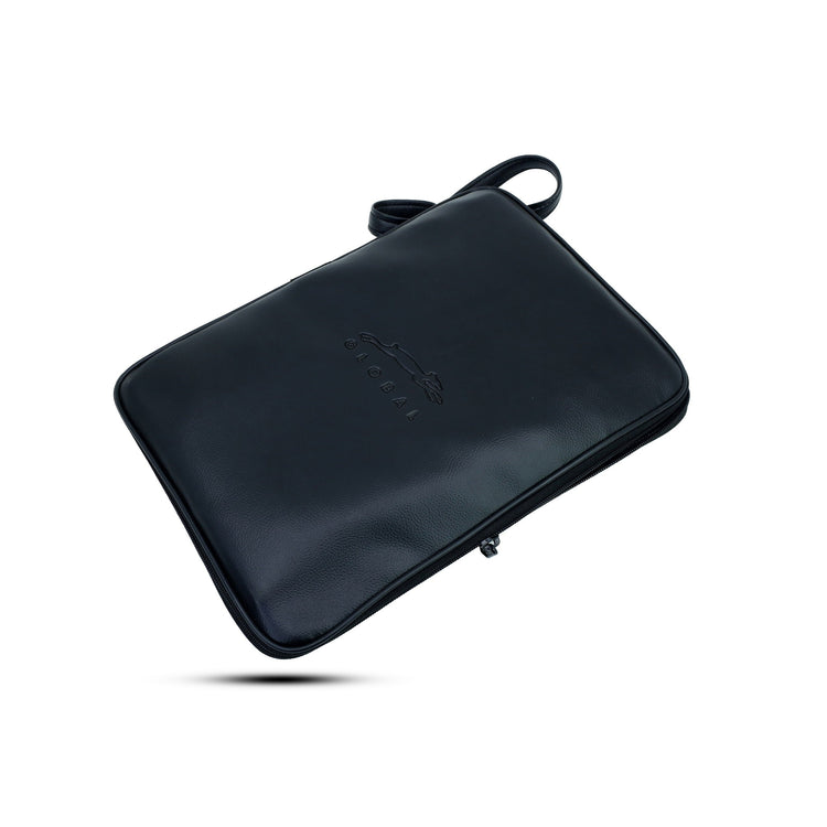STAG GLOBAL Table Tennis Vegan Leather Case with Black Wooden  Box Bat Cover Free Size : Not Included Bat & Balls