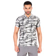 Performance Polo Zip Collar Tshirt For Men (Van Gogh)