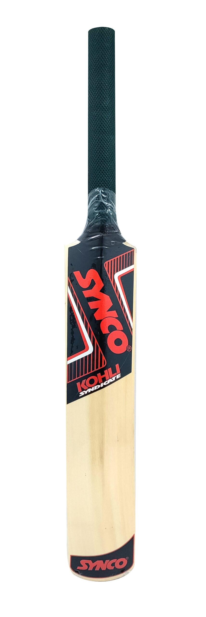 Synco Wooden Mini Cricket Set with one bat,Three Stumps wickets and 1 Ball for Kids