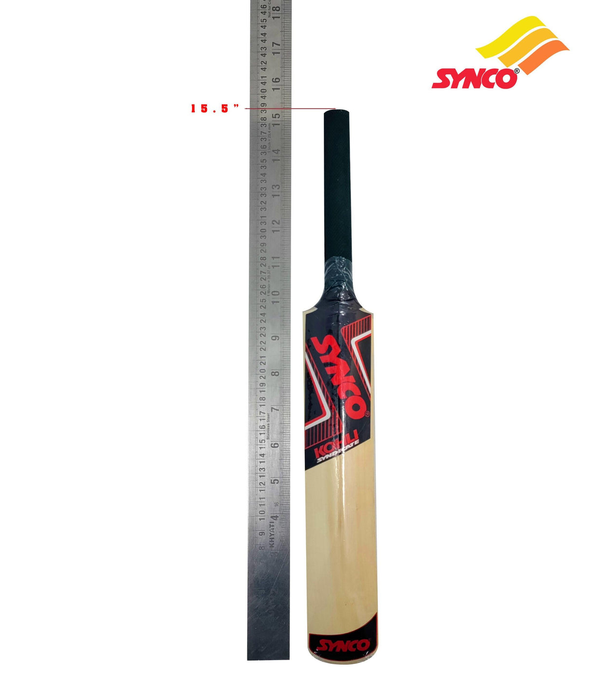 Synco Wooden Mini Cricket Set with one bat,Three Stumps wickets and 1 Ball for Kids