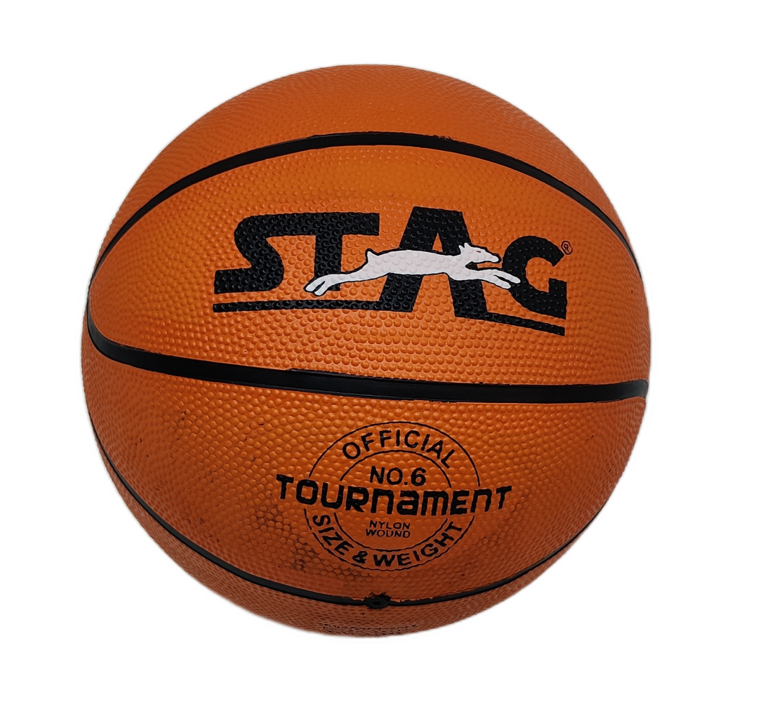 STAG GLOBAL TOURNAMENT  BASKET BALL| Size 6 | High Quality | Durable Grip for Match & Training Play