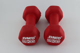 Synco Red Dumbbell Pair (2 x 2 KG)