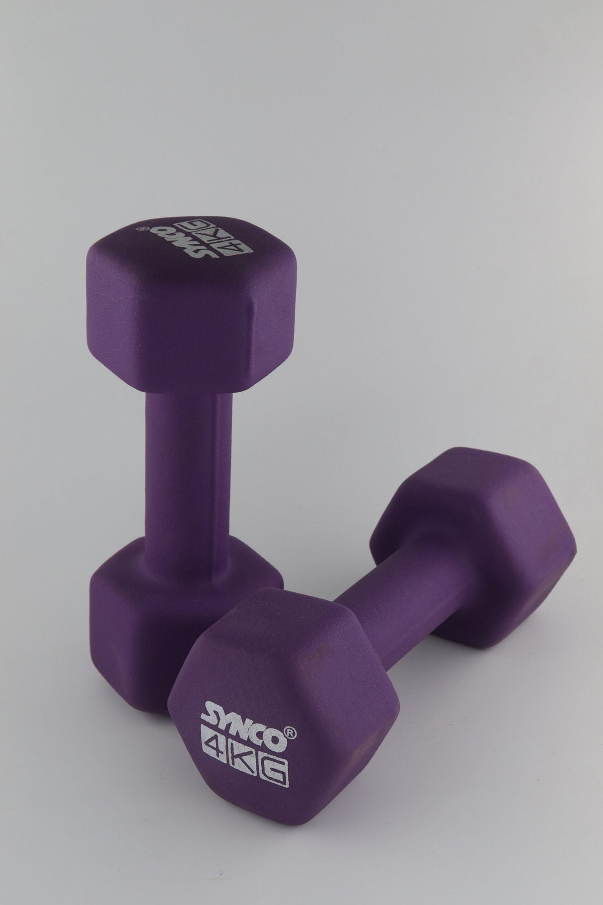 Synco Purple Dumbbell Pair (2 x 4 KG)