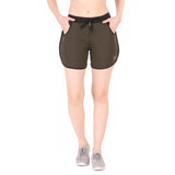 Gym & Running Shorts For Women (Olive)