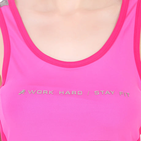 T-Back Sleeveless Tshirt For Women (Pink)