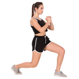 Cotton Leisure Shorts For Women (Black)