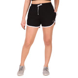 Cotton Leisure Shorts For Women (Black)