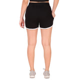 Cotton Leisure Shorts For Women (Black)