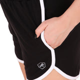Cotton Leisure Shorts For Women (Black)