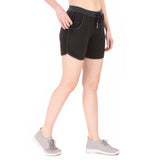 Gym & Running Shorts For Women (Black)