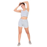 Cotton Crop Tank Top For Women (Sky)