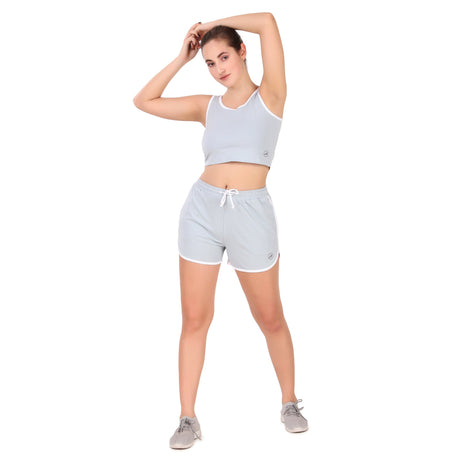 Cotton Crop Tank Top For Women (Sky)