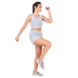 Cotton Leisure Shorts For Women (Sky)
