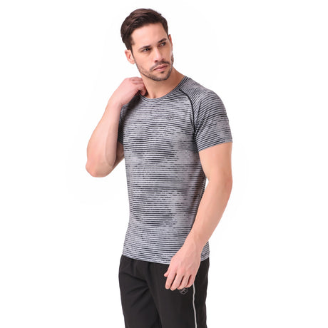 Performance Tshirt For Men (Abstract Grey)