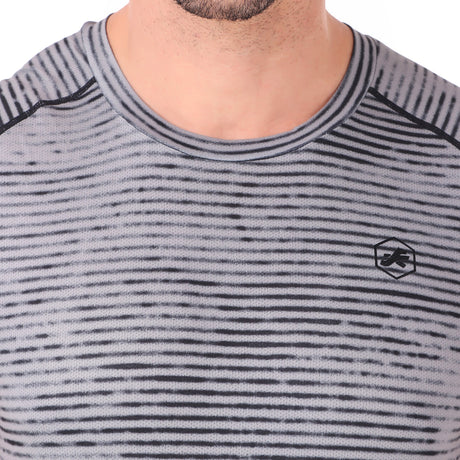 Performance Tshirt For Men (Abstract Grey)