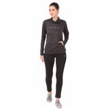 Performance Cowl Neck Tshirt For Women FS (Charcoal)