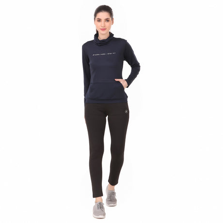 Performance Cowl Neck Tshirt For Women FS (Oxford Blue)